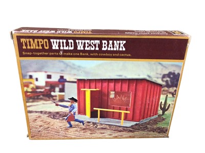 Lot 161 - Timpo Snap Together Wild West Bank, No264 & Gunsmith's No.25, boxed (2)