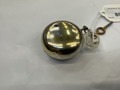 Lot 891 - Georgian silver gilt pair cased pocket watch by Dan Cornwell, Billericay