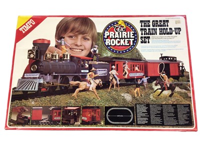 Lot 178 - Timpo The Prairie Rocket The Train Train Hold-Up Set, with sealed contents & box (lid corner torn)