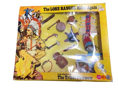 Lot 193 - Marx Toys The Lone Ranger Rides Again Sets (5)