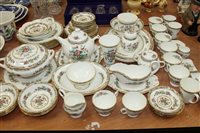 Lot 2219 - Extensive Coalport Ming Rose pattern tea and...