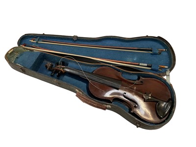 Lot 2234 - Scottish violin, circa 1813, by Daniel Stirrat of Edinburgh,  cased with two bows