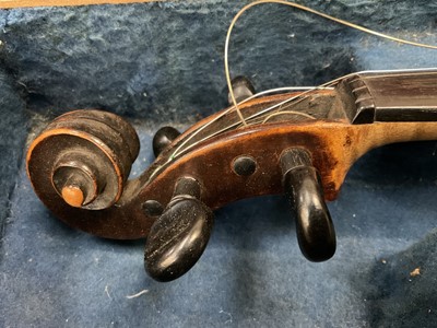 Lot 2234 - Scottish violin, circa 1813, by Daniel Stirrat of Edinburgh,  cased with two bows