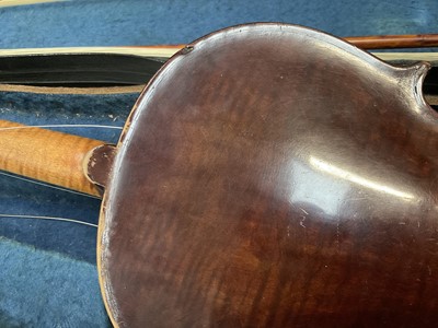 Lot 2234 - Scottish violin, circa 1813, by Daniel Stirrat of Edinburgh,  cased with two bows