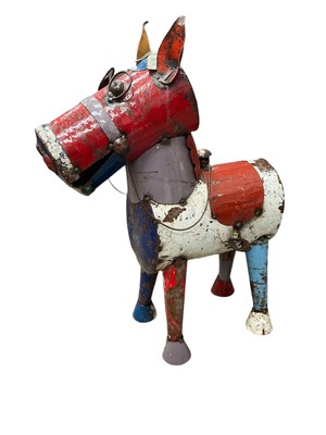 Lot 153 - Garden sculpture  'Henry the Horse' made from recycled oil drums