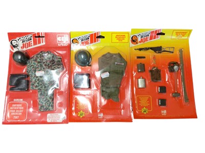 Lot 220 - Group Action Joe Moto Gendarmerie kit No7987, plus blister pack on card accessories (11 items)