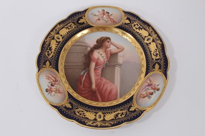 Lot 210 - A Vienna porcelain plate