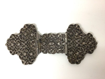 Lot 1003 - Victorian white metal nurse's buckle