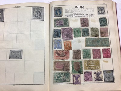 Lot 369 - The Victory Stamp album together with a collection of other stamps loose and another stamp album