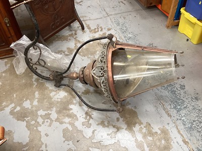 Lot 1360 - Very large copper lantern