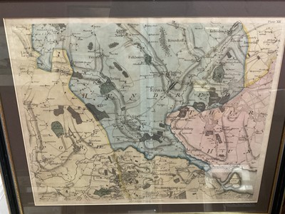 Lot 313 - John Chapman and Peter Andre, map of Kelvedon, Boreham etc, taken from their 1777 map of Essex, hand coloured