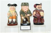 Lot 2225 - Five Royal Doulton character / Toby jugs -...