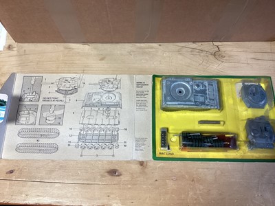 Lot 232 - Dinky Military including Armoured Command Car No.602 (x2), Scorpion Tank Kit No.1038, boxed & loose Leopard Tank, SEPECAT Jaguar, MRCA & Phantom II F-4K aircraft (7)