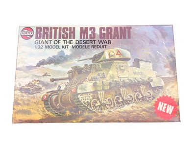 Lot 236 - Airfix 1:32 scale British Crusader III Tank No.08301-4, Checkpoint No.51513-9, Snap Together Pontoon Bridge No.1708, plus other models Chieftain  Tank No.02305-8, Westland Scout No.61042-9 & Buffal...