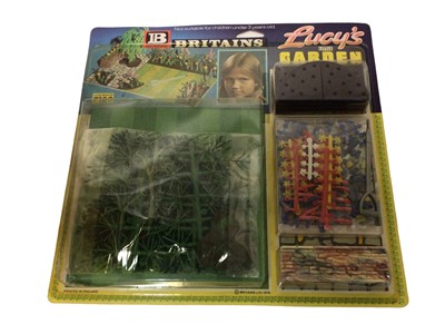 Lot 249 - Britains Lucy's Little Garden Packs (x4) & Mini Garden (x19), in blister packs with card backs (23 total)