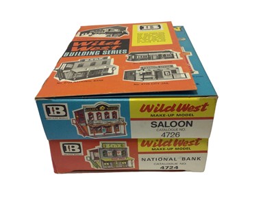 Lot 245 - Britains Wild West Building Series Saloon No.4726 & National Bank  No. 4724, boxed (2)