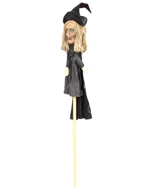 Lot 3 - A papier-mâché witch puppet