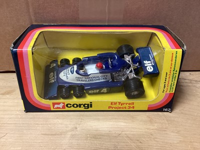Lot 264 - Matchbox Speed Kings Mercedes Ambulance K-63, Emergency Doctor K-62, Formula 1 Surtees K-44, plus Corgi Elf Tyrell Prjct 34 No.162, all boxed (4)