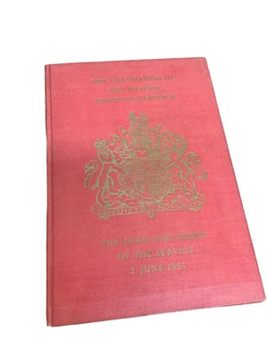 Lot 116 - The Order of Service of the 1953 Coronation and 1947 Wedding Order of Service ( two separate lots £50-70 each)