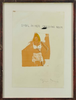 Lot 1423 - *Jim Dine (b. 1935) three signed lithographs: Sybil in her Dressing Room; Hose Lamp; Dorian Gray with Multi Rainbow Scarf, each signed, 40.5cm x 30.5cm, in glazed frames