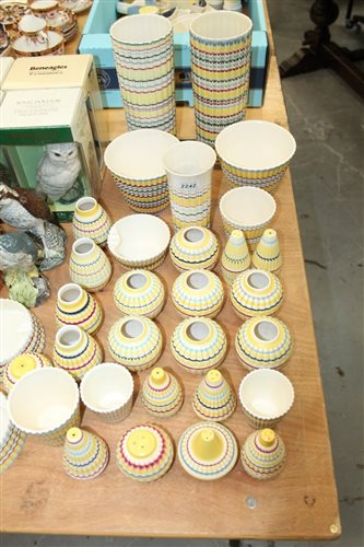 Lot 2242 - Collection of Hornsea Rainbow pattern items -...