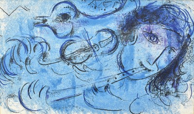 Lot 1424 - *Marc Chagall (1887-1985) lithograph, Blue Lady