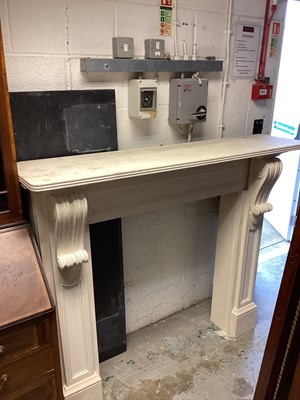 Lot 1381 - Chesney 'The Buckingham' marble fireplace