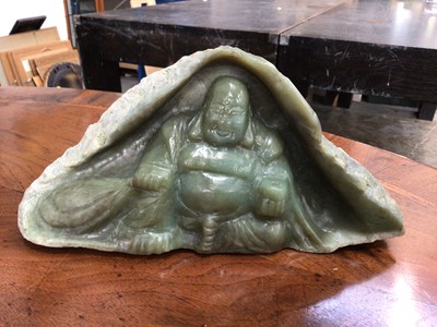 Lot 50 - Jadeite carving of a budda