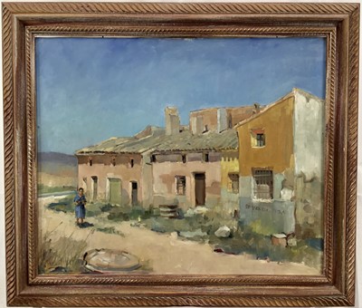 Lot 257 - John Carter, oil on canvas, 'Encebras near Alicanti', 50cm x 60cm, framed