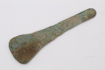 Lot 969 - Bronze age flat axe head