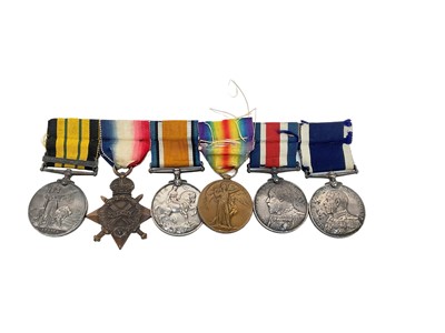 Lot 819 - Interesting Edwardian, First World War and later Naval medal group