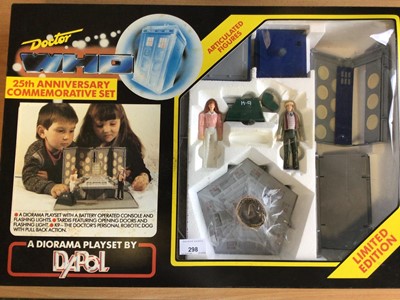 Lot 298 - Dapol Limited Edition Doctor Who 25th Anniversary Commerative Set, boxed