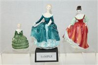 Lot 2249 - Eight Royal Doulton figures - Fair Lady HN2832,...