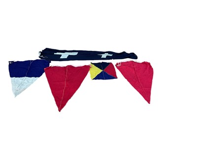 Lot 842 - Collection of thirty Navy signalling flags and pennants (30)
