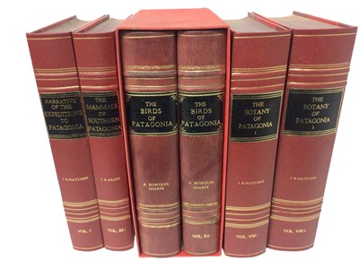 Lot 1150 - Reports of the Princeton University Expeditions to Patagonia, 1896-1899, edited by William B. Scott, Princeton University and Stuttgart 1903- 1915, six volumes including Volume I, Narrative and Geo...