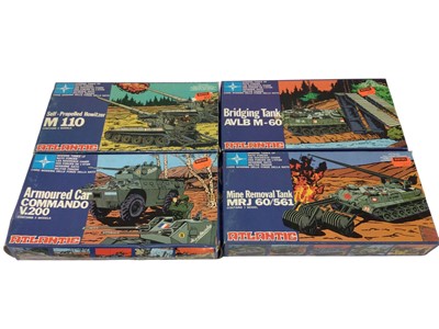 Lot 309 - Atlantic HO Scale Military Vehicles No.s 602, 604, 605, 607, 614, 616-620, all boxed (10)