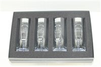 Lot 2253 - Set of four official Porsche glasses in box