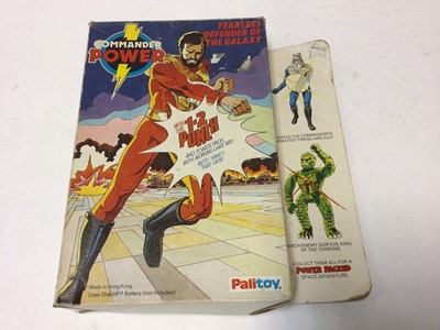 Lot 318 - Palitoy Commander Power fearless defender of the galaxy action figure (hands missing) boxed (1)