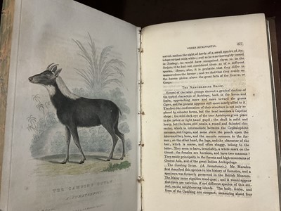 Lot 1171 - Georges Cuvier - The Animal Kingdom, pub. London: George B. Whittaker, Vols 1-8,1827-1829, extensive hand coloured plates, cloth binding