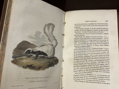 Lot 1171 - Georges Cuvier - The Animal Kingdom, pub. London: George B. Whittaker, Vols 1-8,1827-1829, extensive hand coloured plates, cloth binding