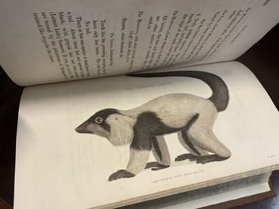 Lot 1171 - Georges Cuvier - The Animal Kingdom, pub. London: George B. Whittaker, Vols 1-8,1827-1829, extensive hand coloured plates, cloth binding