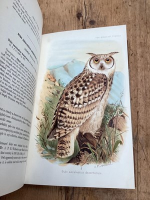 Lot 1152 - Joseph Isaac Spadafora Whitaker - The Birds of Tunisia, being a History of the Birds found in the Regency of Tunis, 2 volumes, 1st edition, R. H. Porter, 1905, modern half calf