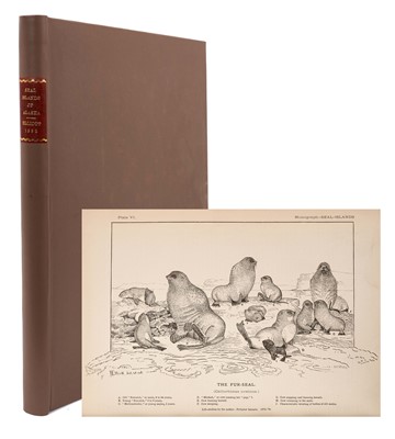 Lot 1183 - Henry W. Elliott - A Monograph of the Seal Islands of Alaska, 1882, folding maps and extensive line engravings, modern binding