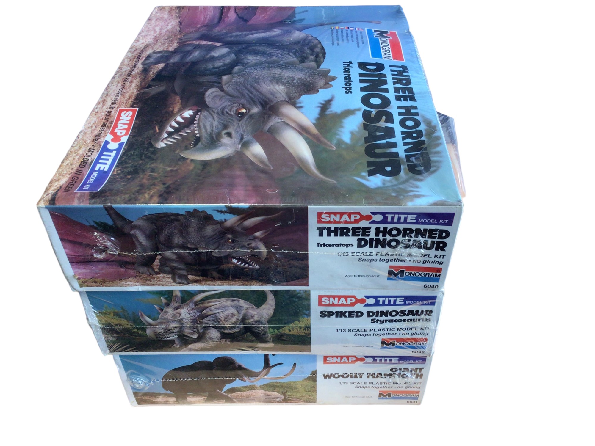 VTG Monogram Snap Tite 1/13 cheapest Scale Dragon Dinosaur Allosaurus Model Kit New Open