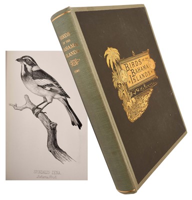 Lot 1154 - Charles B Cory - Birds of the Bahama Islands, first edition, Boston 1880, uncoloured plates, decorative cloth binding