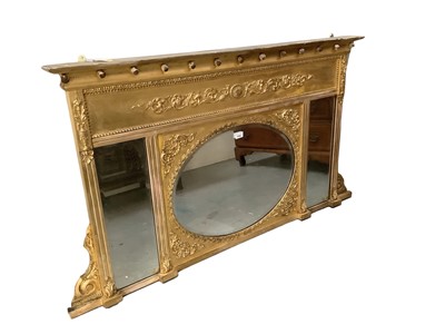 Lot 1686 - Early 19th century overmantel mirror in gilt frame