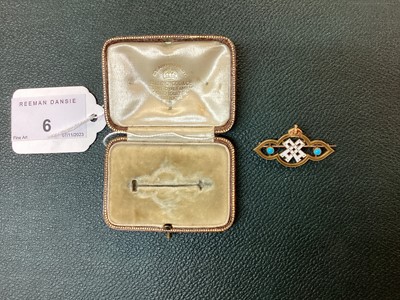 Lot 6 - H.M. Queen Alexandra, fine gold and enamel presentation brooch with crowned crossed A cipher in original Collingwood box