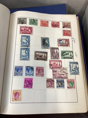 Lot 120 - World stamps, 6 albums and First Day Covers (2 boxes)