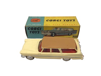 Lot 1806 - Corgi Chevrolet Corvair No. 229, Ford Thunderbird No. 214, Plymouth Sports Suburban Station Wagon No. 219, Chevrolet Sting Ray No. 310 all boxed (4)