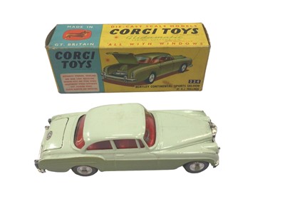 Lot 1808 - Corgi Oldsmobile Super 88 No. 235, Bentley Continental Sports No. 224, Mercedes Benz 300 SL Open Roadstar No. 305S, Jaguar Mark X No. 238 all boxed (4)